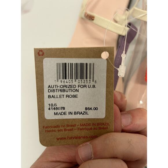 Havaianas Women's Size 10.5 You Rio Sandal Ballet Rose Ankle Strap New with Tags - Picture 5 of 10